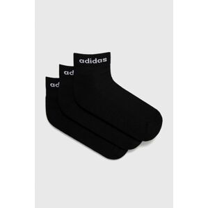 Ponožky adidas (3-pack) GE6128.D dámské, černá barva