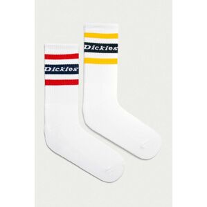 Ponožky Dickies bílá barva, DK0A4XDKWHX-WHITE