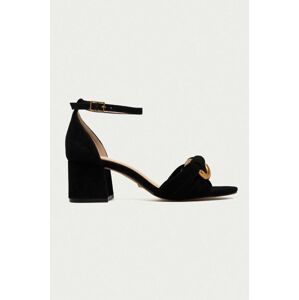 Semišové sandály Marciano Guess černá barva