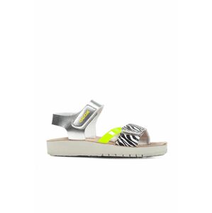 Dětské sandály Geox stříbrná barva