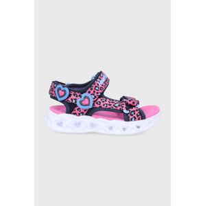 Dětské sandály Skechers fialová barva