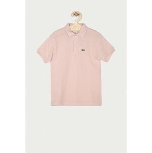 Dětské polo tričko Lacoste růžová barva, s aplikací