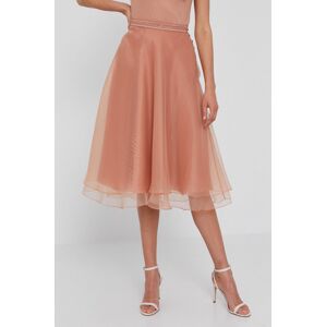 Sukně Elisabetta Franchi růžová barva, mini
