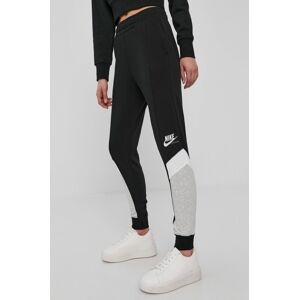 Kalhoty Nike Sportswear dámské, černá barva