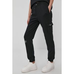 Kalhoty Nike Sportswear dámské, černá barva, hladké