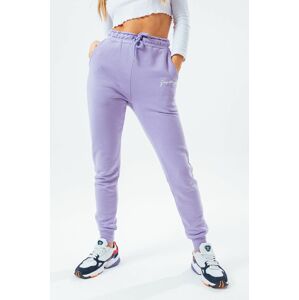 Kalhoty Hype SIGNATURE dámské, fialová barva, hladké