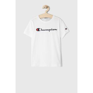 Dětské tričko Champion 305254 bílá barva, s potiskem