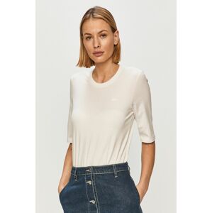 Bavlněné tričko Lacoste bílá barva, TF9424-166