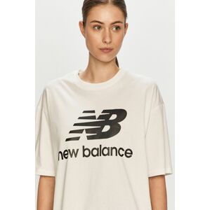 Tričko New Balance WT03519WK bílá barva