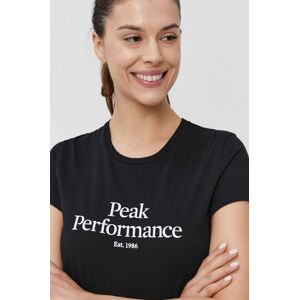 Tričko Peak Performance dámské, černá barva