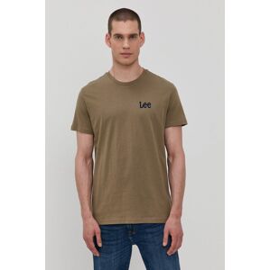 Tričko Lee (2-pack) pánské, zelená barva, hladké