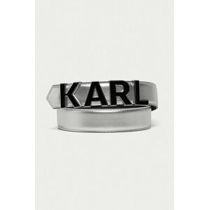 Pásek Karl Lagerfeld dámský, stříbrná barva