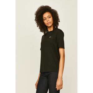 Bavlněné tričko Lacoste černá barva, TF5441-001