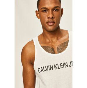 Tričko Calvin Klein Jeans pánské, bílá barva