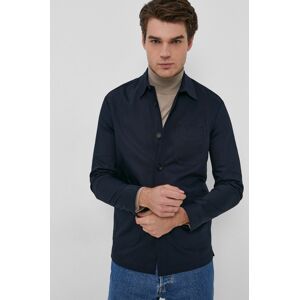 Košile Drykorn Lawee pánská, tmavomodrá barva, regular, s klasickým límcem