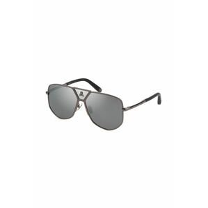 Sluneční brýle Philipp Plein pánské, šedá barva