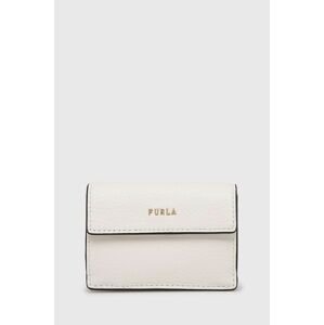 Kožená peněženka Furla dámská, bílá barva