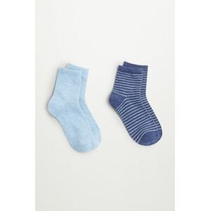 Mango Kids - Dětské ponožky BLUE (2-PACK)