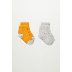 Mango Kids - Dětské ponožky SQUARE (2-PACK)