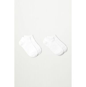Mango Kids - Dětské ponožky WHITE (2-PACK)