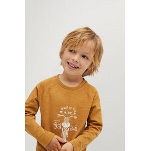 Mango Kids - Dětské tričko s dlouhým rukávem MOTO