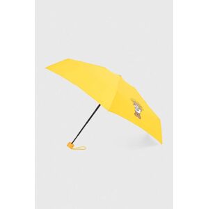 Deštník Moschino žlutá barva