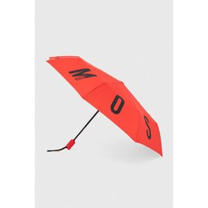 Deštník Moschino červená barva, 8911 OPENCLOSEA