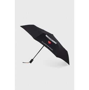Deštník Moschino černá barva