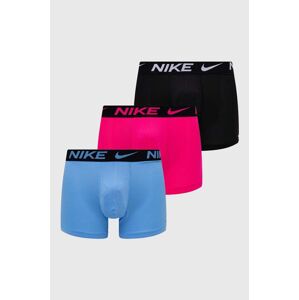 Boxerky Nike 3-pack pánské, růžová barva