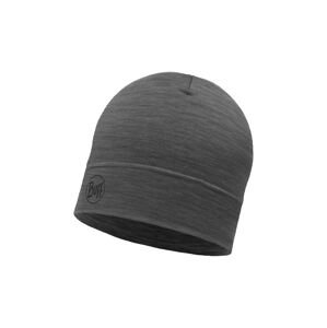 Čepice Buff Merino Lightweight šedá barva, z tenké pleteniny, vlněná