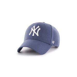 Čepice s vlněnou směsí 47brand MLB New York Yankees fialová barva, s aplikací