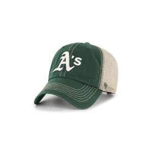 Kšiltovka 47brand MLB Oakland Athletics zelená barva, vzorovaná