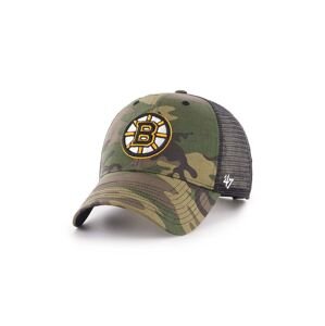 Kšiltovka 47brand NHL Boston Bruins zelená barva, vzorovaná