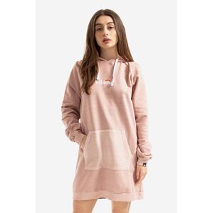 Bavlněné šaty Ellesse Triphala Dress růžová barva, mini, oversize, SGM13152-PINK