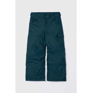 Dětské kalhoty Columbia zelená barva