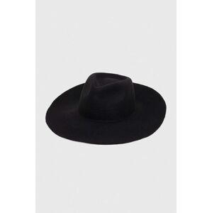 Vlněný klobouk MAX&Co. x Anna Dello Russo černá barva, vlněný