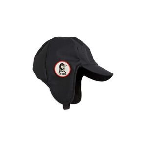 Dětská baseballová čepice Mini Rodini černá barva, s aplikací