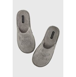 Pantofle Emporio Armani Underwear šedá barva, XJPM17 XN868 S995