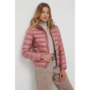 Péřová bunda Colmar dámská, růžová barva, zimní