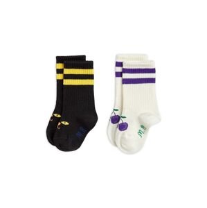 Dětské ponožky Mini Rodini 2-pack černá barva