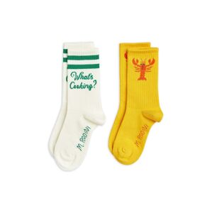 Dětské ponožky Mini Rodini 2-pack žlutá barva