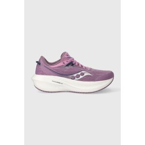 Běžecké boty Saucony Triumph 21 fialová barva