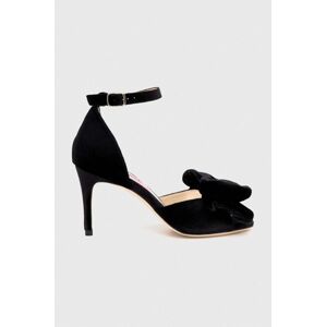 Sandály Custommade Marita Velvet černá barva, 998620031