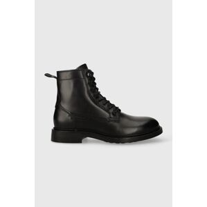 Kožené boty Gant Millbro pánské, černá barva, 27641414.G00