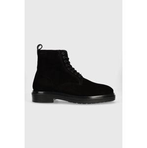 Semišové boty Gant Boggar pánské, černá barva, 27643329.G00