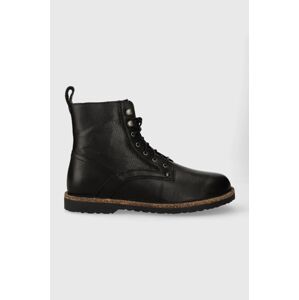 Kožené boty Birkenstock Bryson pánské, černá barva, 1025189