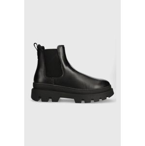 Kožené kotníkové boty Marc O'Polo pánské, černá barva, 30927435001100 MM1M3024