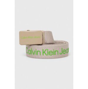 Dětský pásek Calvin Klein Jeans béžová barva