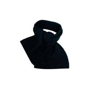 Dětský šátek z vlněné směsi Jamiks ALMA černá barva, hladký
