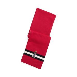 Dětský bavlněný šátek Polo Ralph Lauren červená barva, s aplikací